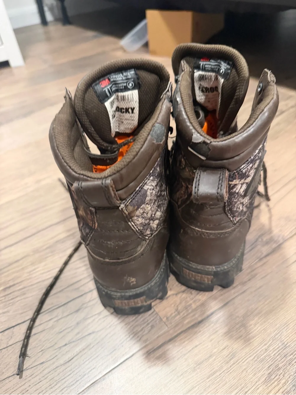 Rocky Kids Brown Camo Hunting Boots